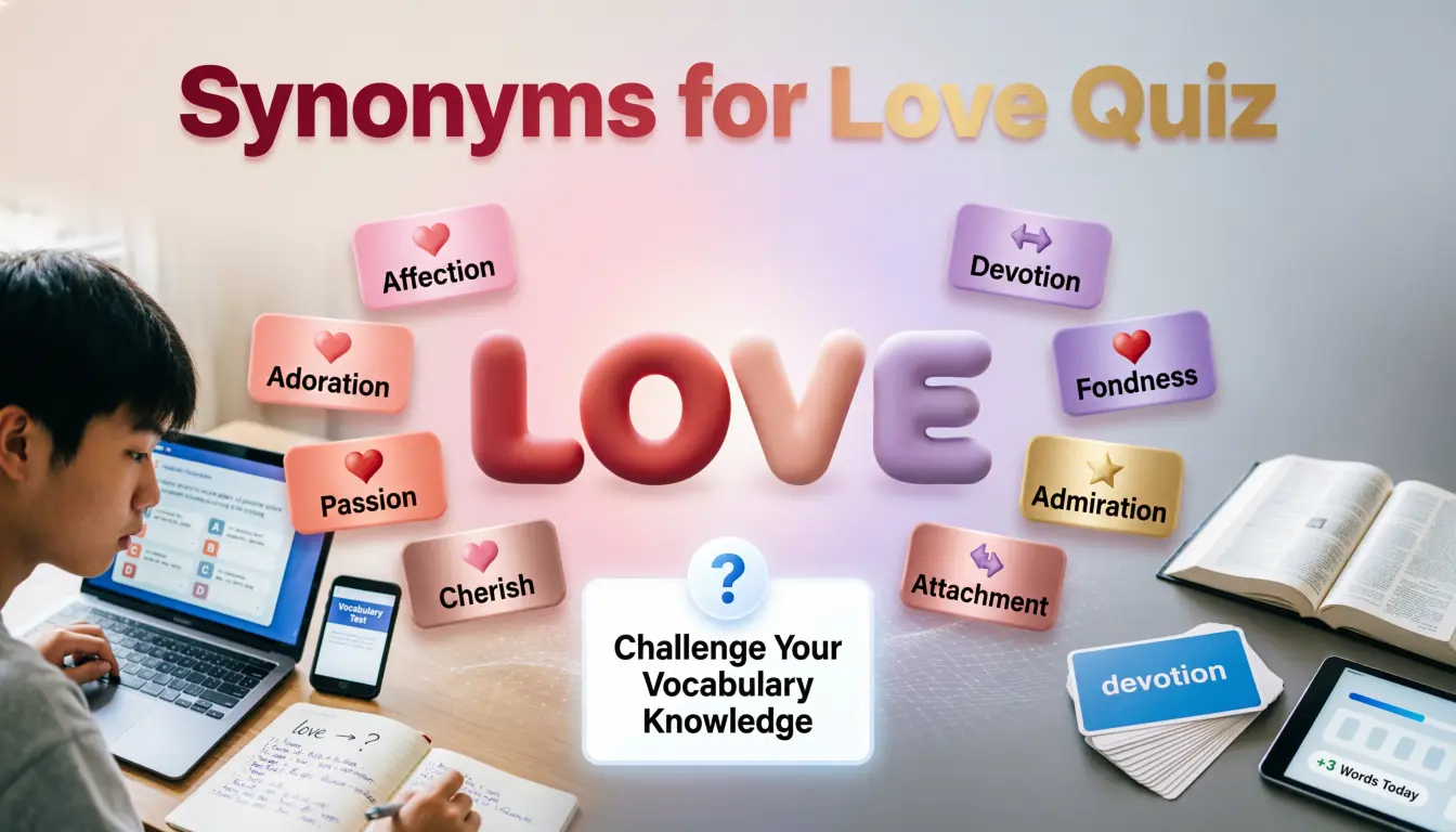 Synonyms for Love Quiz