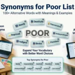 Synonyms for Poor List
