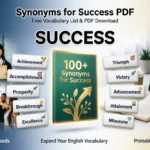 Synonyms for Success PDF