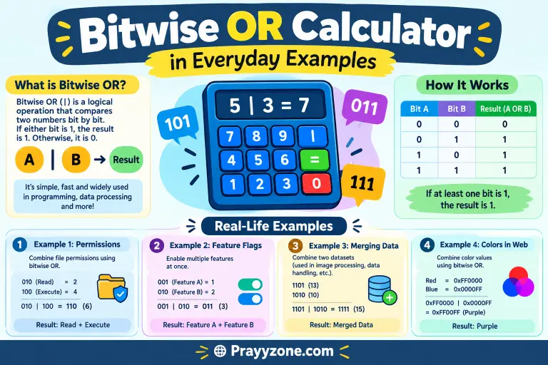Bitwise OR Calculator in Everyday Examples