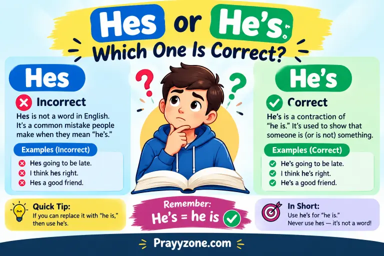 Hes or He's