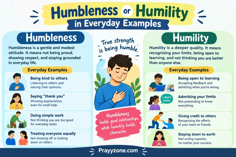 Humbleness or Humility in Everyday Examples