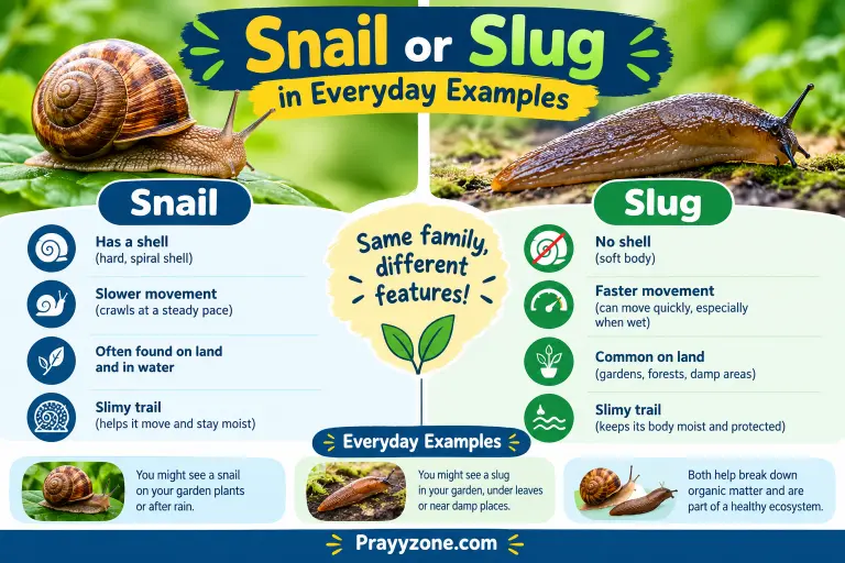 Snail or Slug in Everyday Examples